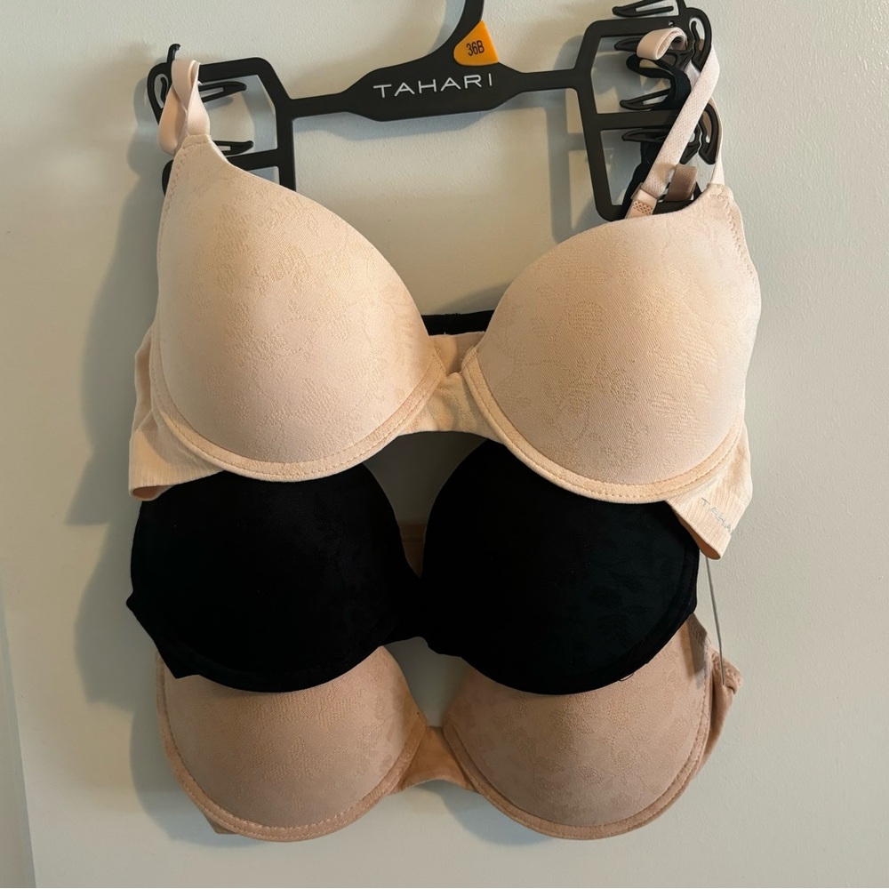 NEW Tahari Bras 3-Pack 36B